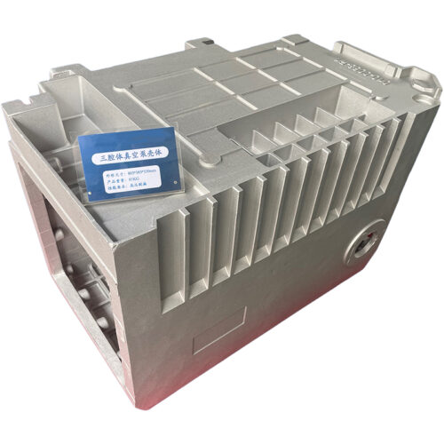 Cast custom machined 630 vacuum pump housing